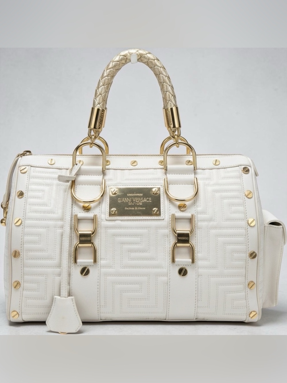 Vintage Gianni Versace “snap out of it” Boston Bag aka Madonna Bag | GUC